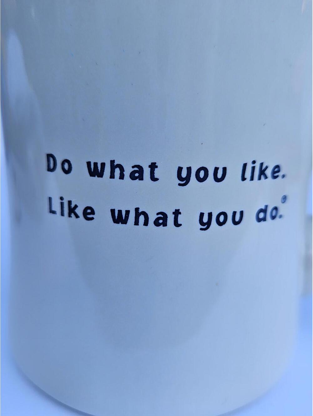 Life is Good Ceramic Mug – Dog in Sled - "Do what you like Like what you do" 1 - Picture 4 of 9